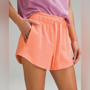 Lululemon Inner Glow High-Rise Short 3" Sunny Coral